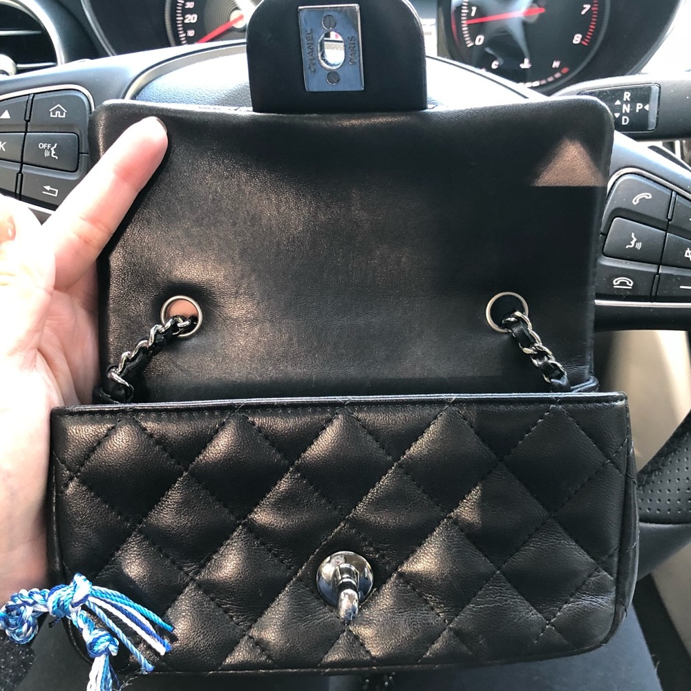 🚫SOLD🚫 Chanel Black Lambskin Classic Extra Mini - Picture 6 of 8
